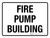 Fire Pump Building White Landscape - Wall Sign