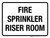 Fire Sprinkler Riser Room White Landscape - Wall Sign