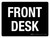 Front Desk Black Landscape - Wall Sign
