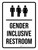 Gender Inclusive Restroom Portrait - Wall Sign