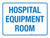 Hospital Equipment Room Blue Landscape - Wall Sign