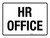 HR Office White Landscape - Wall Sign