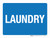 Laundry Blue Landscape - Wall Sign