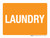 Laundry Orange Landscape - Wall Sign