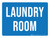 Laundry Room Blue Landscape - Wall Sign