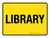 Library Yellow Landscape - Wall Sign