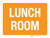 Lunch Room Orange Landscape - Wall Sign
