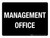 Management Office Black Landscape - Wall Sign