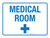 Medical Room Blue Landscape - Wall Sign
