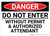 Danger: Do Not Enter Without Permit Confined Space - Wall Sign