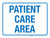 Patient Care Area Blue Landscape - Wall Sign