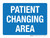 Patient Changing Area Blue Landscape - Wall Sign