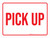 Pick Up Red Landscape - Wall Sign