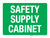 Safety Supply Cabinet Green Landscape - Wall Sign