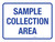 Sample Collection Area Blue Landscape - Wall Sign