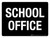 School Office Black Landscape - Wall Sign