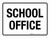 School Office White Landscape - Wall Sign