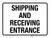 Shipping And Receiving Entrance White Landscape - Wall Sign