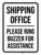 Shipping Office Please Ring Buzzer For Assistance Portrait - Wall Sign