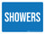 Showers Blue Landscape - Wall Sign