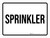 Sprinkler White Landscape - Wall Sign