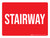 Stairway Red Landscape - Wall Sign