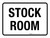 Stock Room White Landscape - Wall Sign