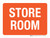 Store Room Orange Landscape - Wall Sign