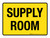 Supply Room Yellow Landscape - Wall Sign
