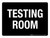 Testing Desk Black Landscape - Wall Sign