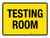 Testing Room Yellow Landscape - Wall Sign