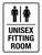 Unisex Fitting Room Portrait - Wall Sign