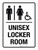 Unisex Locker Room (Gender/Wheelchair Icon) Portrait - Wall Sign