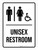 Unisex Restroom (Gender/Wheelchair Icon) Portrait - Wall Sign