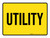 Utility Yellow Landscape - Wall Sign