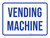 Vending Machine Blue Landscape - Wall Sign