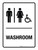 Washroom (Gender/Wheelchair Icons) Portrait - Wall Sign