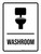 Washroom with Icon Portrait - Wall Sign