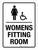 Womens Fitting Room (With Wheelchair Icon) Portrait - Wall Sign