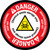 Danger: Chemical Waste Storage Area Unauthorized Personnel Keep Out with Hazard Icon Circular - Floor Sign