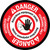 Danger: Hazardous Equipment Inside Authorized Personnel Only with Icon Circular - Floor Sign