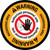 Warning: Hazardous Area Authorized Personnel Only with Icon Circular - Floor Sign