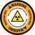 Warning: Radiation Area Only Authorized Personnel May Enter with Hazard Icon Circular - Floor Sign