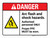 Danger: Arc Flash And Shock Hazards - Authorized Personnel Only ANSI Landscape - Wall Sign