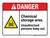 Danger: Chemical Storage Area - Unauthorized Persons Keep Out ANSI Landscape - Wall Sign