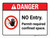 Danger: No Entry Permit-Required Confined Space ANSI Landscape - Wall Sign