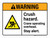 Warning: Crush Hazard Crane Operating Overhead Stay Alert ANSI Landscape - Wall Sign