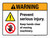 Warning: Prevent Serious Injury Keep Hands Clear Of Moving Machinery ANSI Landscape - Wall Sign