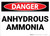 Danger: Hazard Anhydrous Ammonia - Wall Sign