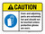 Caution: Oven And Adjoining Parts Are Extremely Hot And Should Not Be Touched Unless Protective Gloves Are Worn Landscape - Wall Sign